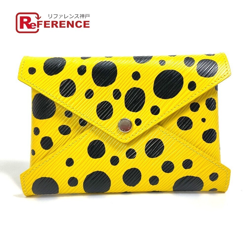 Louis Vuitton Yellow Leather Dot LV YK Kirigami Pouch Black